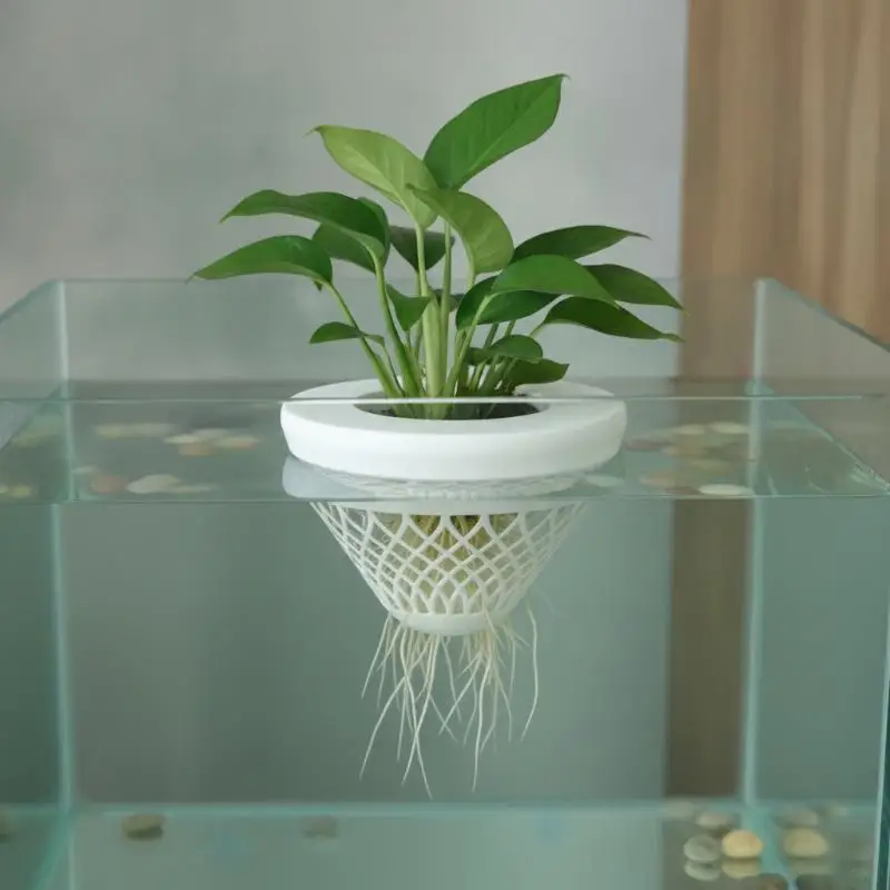 Hydroponic Floating Aquarium Planting Basket Soilless Culture Net Pots DIY Decor