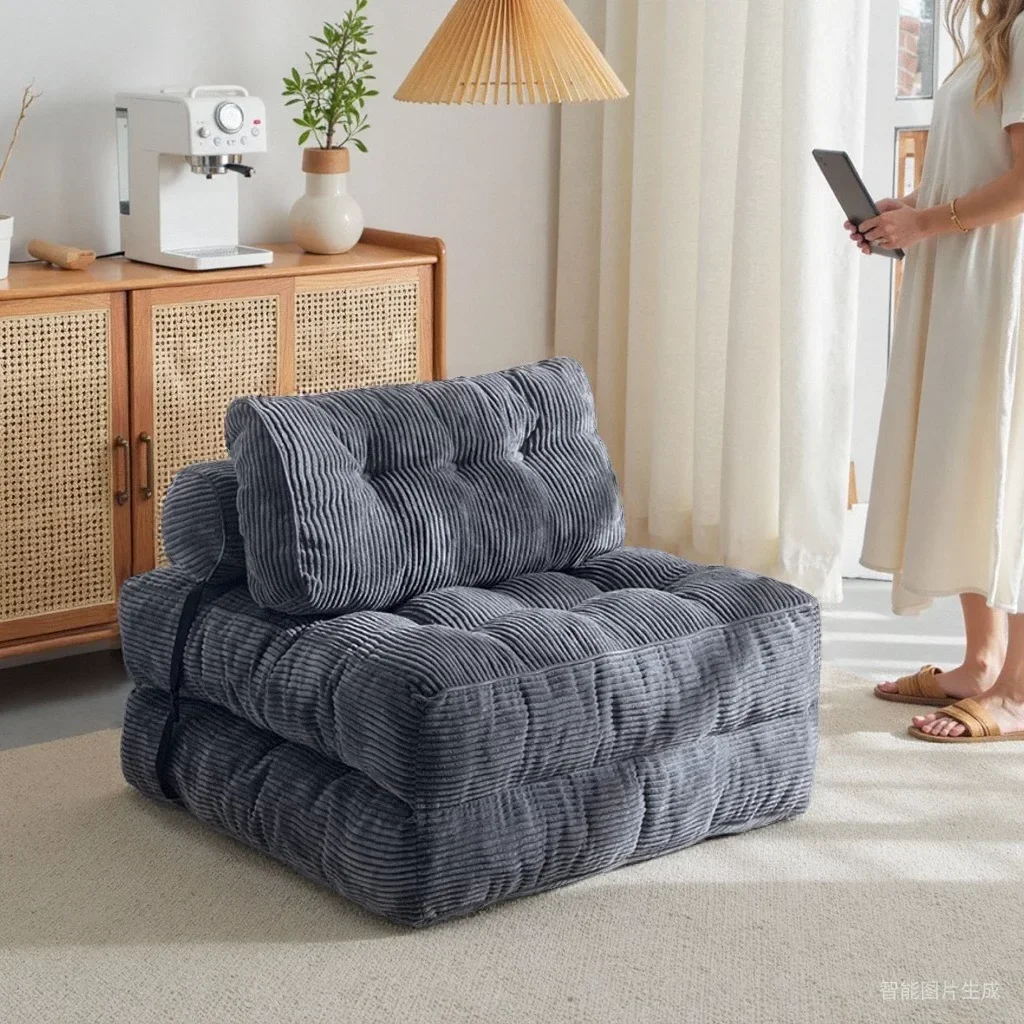 HHhot Sale Single Compression Sofa Bed Lazy Can Lie Down And Sleep Folding Narrow 80CM Lunch Break