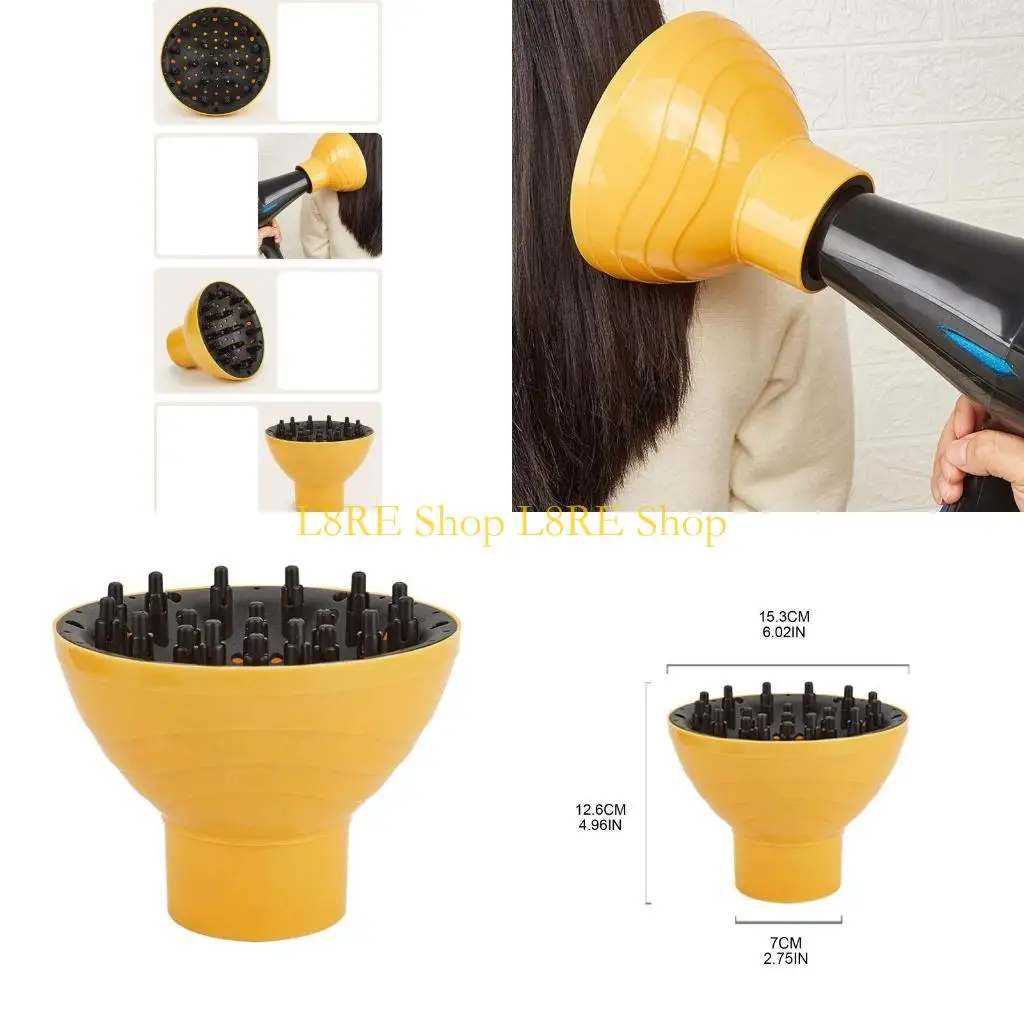 

L8RE Dryer Diffuser для волос с укладкой волос Стереотип регулируемый ветровой капюшон