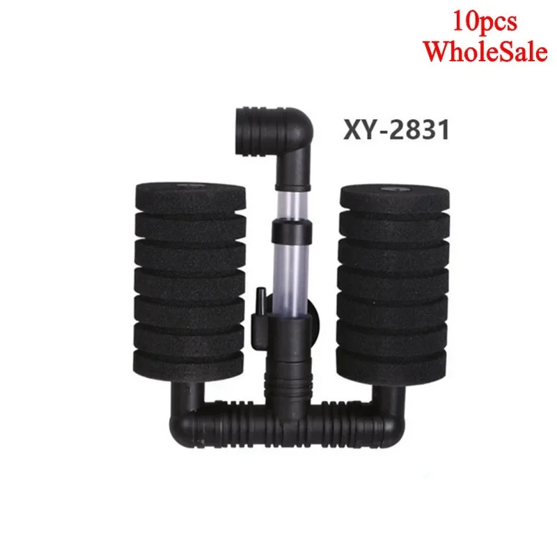 

10 pcs Bio Sponge Filter Betta Fry Shrimp Aquarium Fish Tank Double Head XY-2831 Without packaging Practical