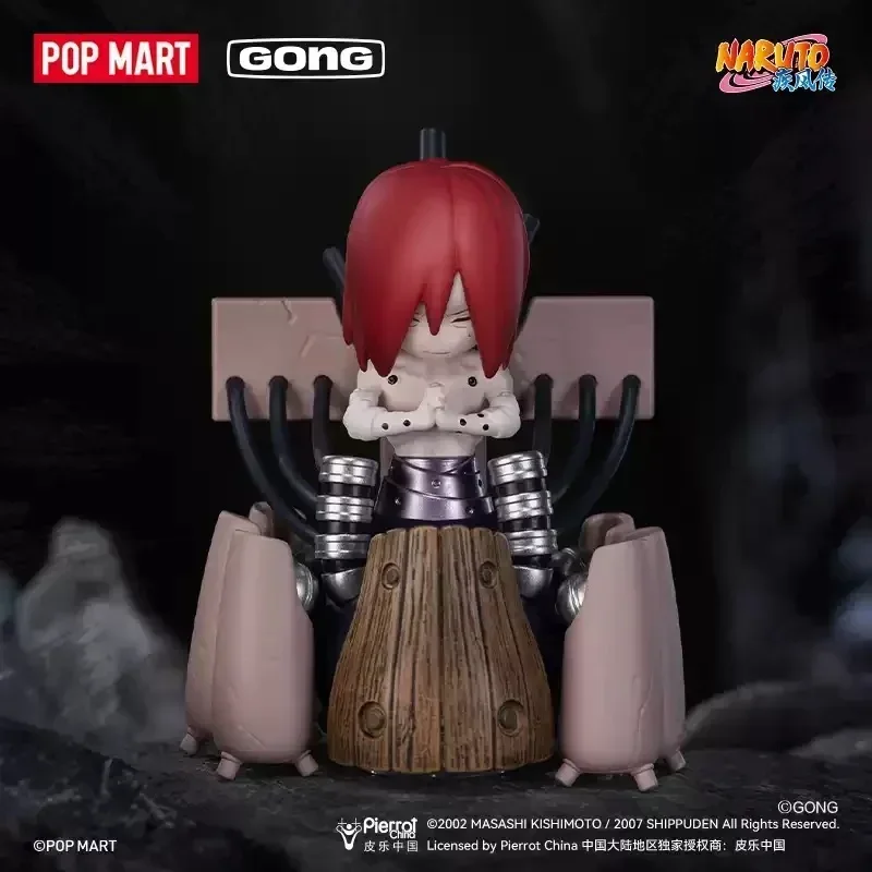 POPMART GONG Naruto Shippuden Akatsuki Arc Series Blind Box Überraschungsbox Mystery Box Spielzeug Puppe Anime Figur Desktop-Ornamente Niedlich