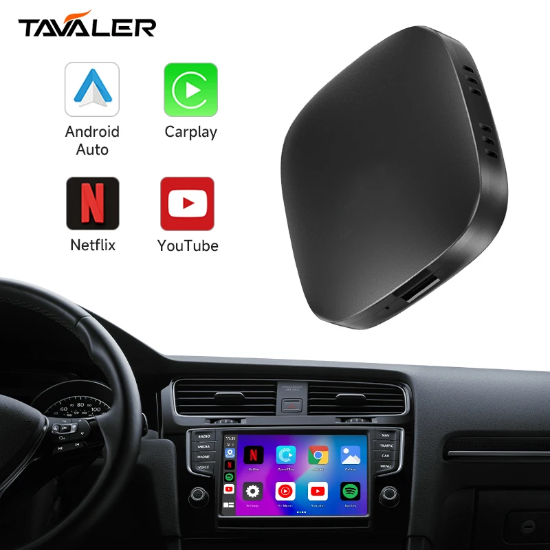 

Auto Carplay Box 4-Core 2+16G/2+32G Android System Factory Original Wired To Wireless Carplay Android Box Support Mirror Link