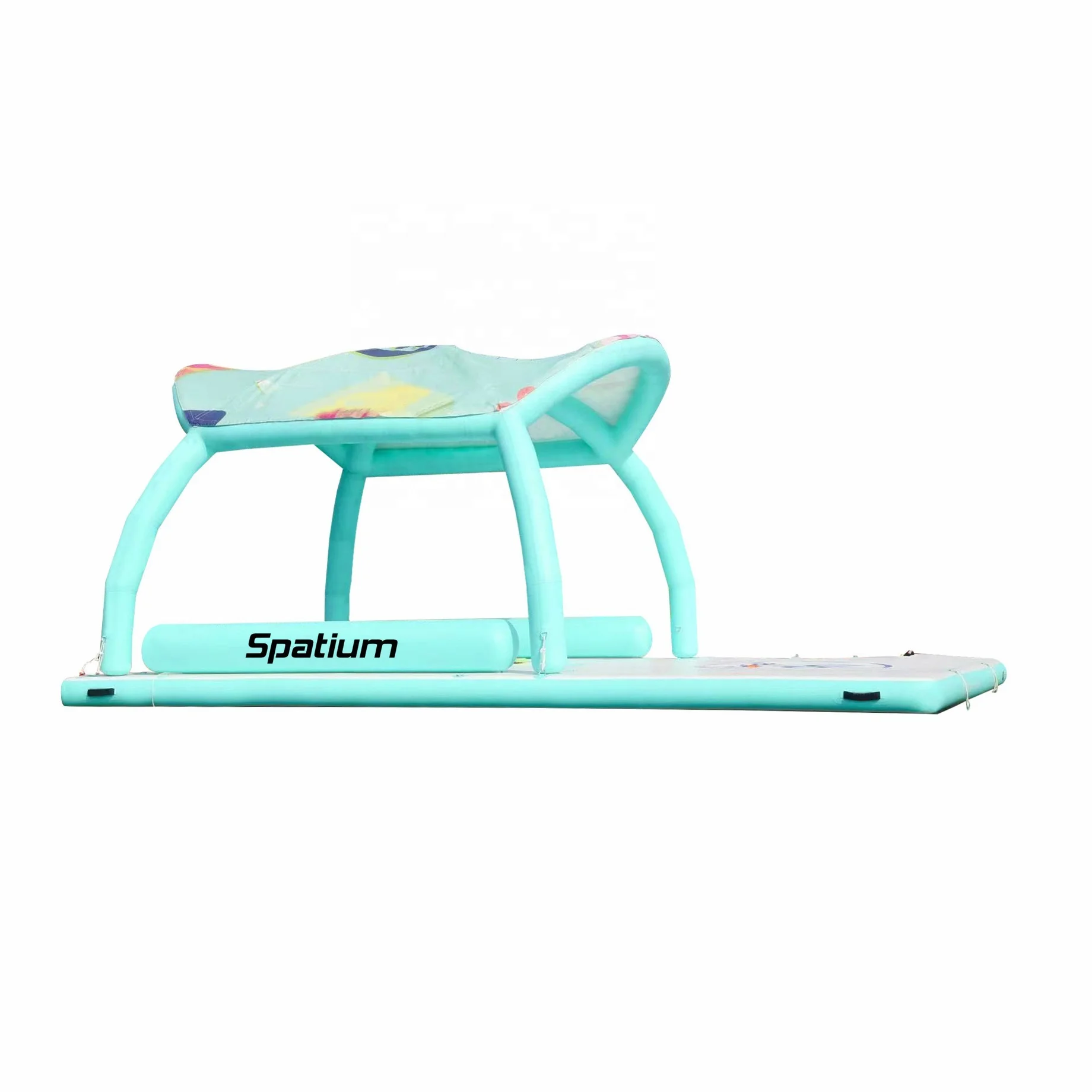 

For Favorite 2025 New Trendy Inflatable Water Floating Leisure Aqua Banas Platform Dock With Tent
