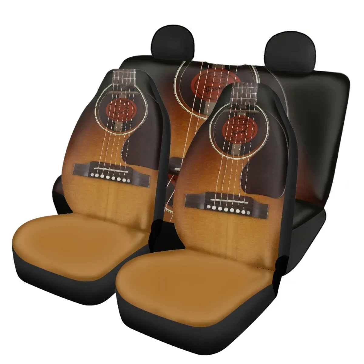 

The Car Seat Covers of Guitar Design Comfortable Front and Back for Vehicles Seat Covers Soft Seat Protector Car Accessories