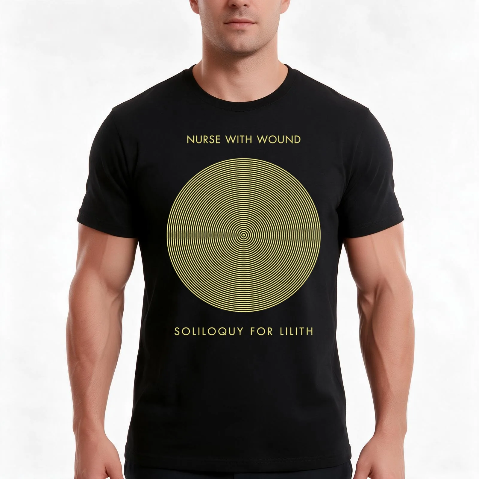 Nurse with wound Soliloquy gold round circles T-Shirt, Summer Casual Cotton Tee, Oversized Streetwear Tops, Unisex Men Women