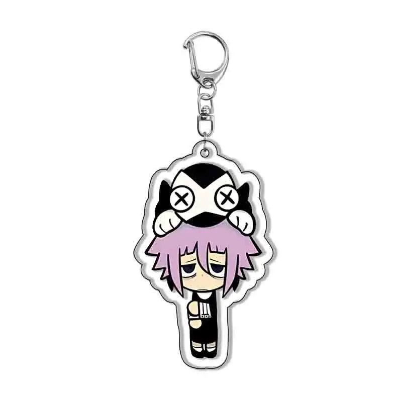 Anime Soul Eater Death the Kid Acrylic Keychain 20th Anniversary Goth Y2K Backpack Pendant Decor Cosplay Fans Collection Gift image 4