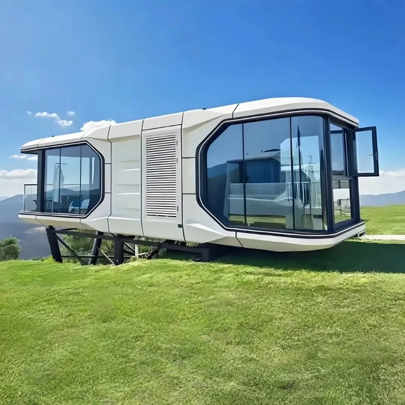 Smart Capsule House Apple Cabin House Customized Long Service Life Modular Prefab Home Waterproof Wind Resistant for Scenic