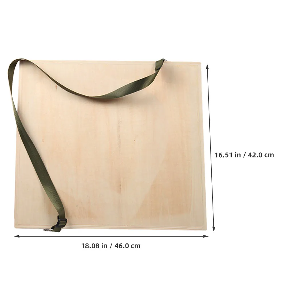 Artist Sketch Board Portable Wood Drawing Board with Strap Thick Sturdy Surface Suitable for Drawing Painting Outdoor Studio