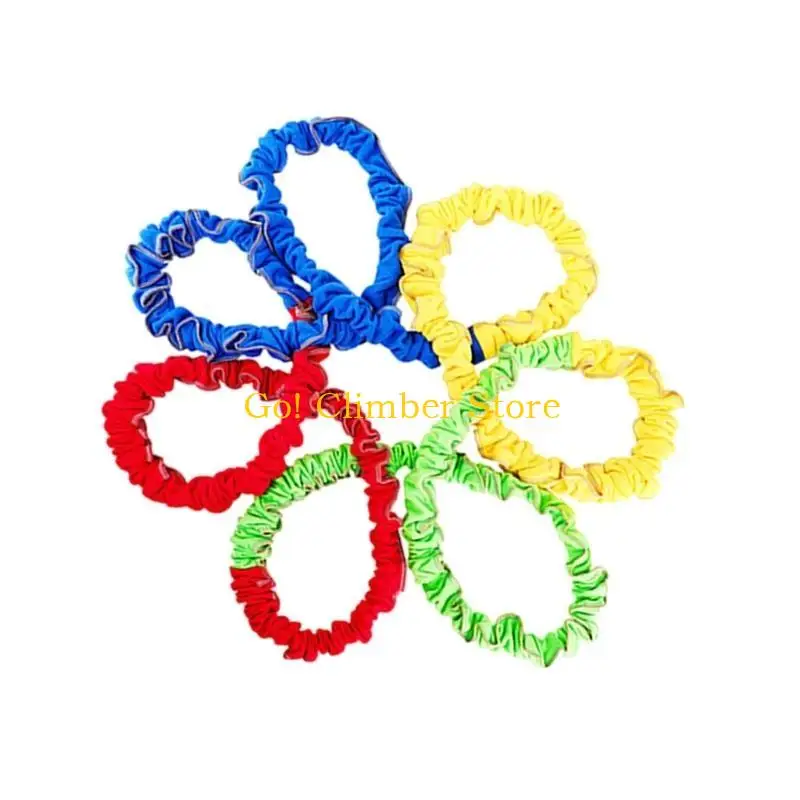 Q84C Elastic Fleece Cooperative Stretchy Bands Portable Teamwork Latihan Band Integrasi Band Latihan Gerakan Dinamis