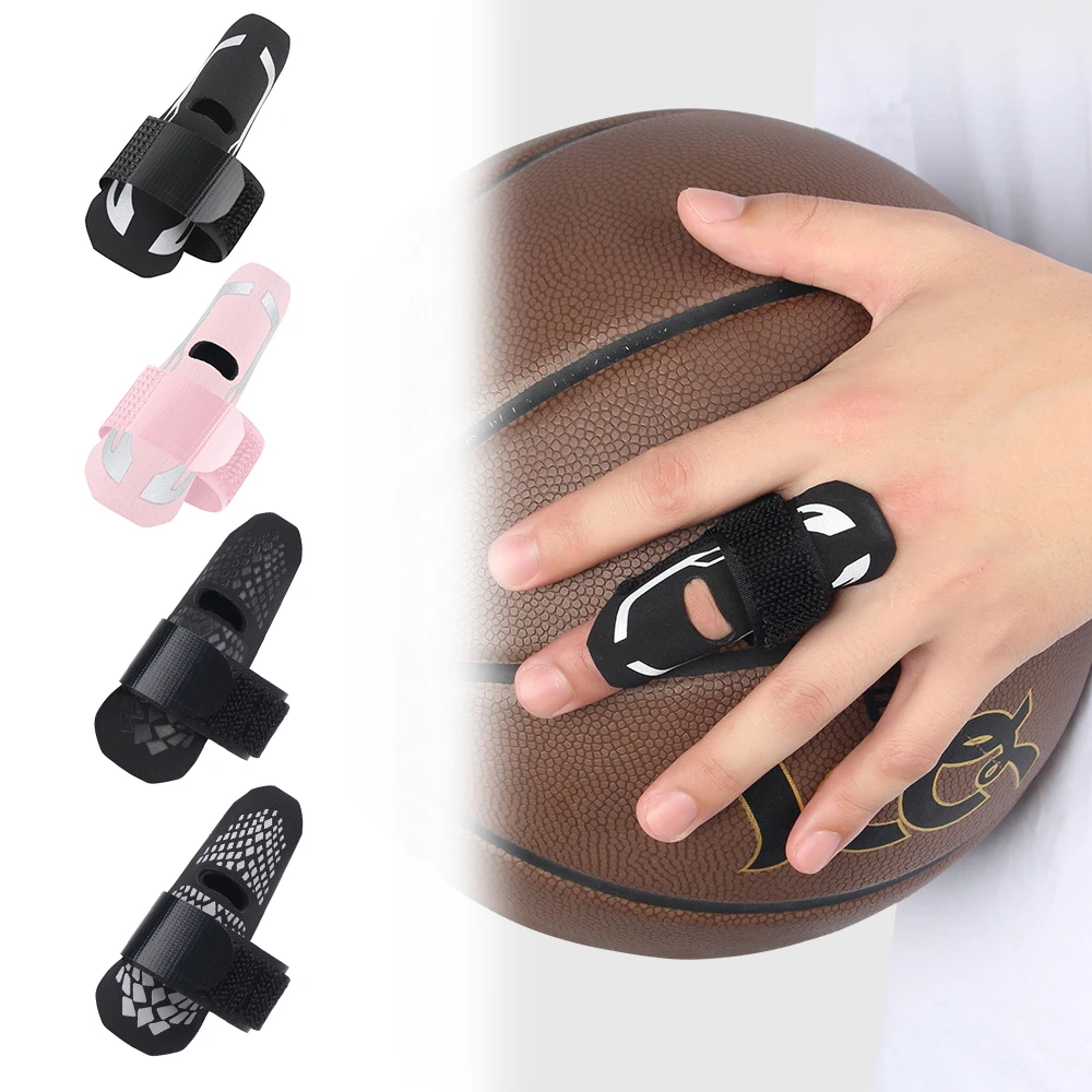 1 unidad Férula para dedo, Soporte para dedo, Mangas elásticas de compresión ajustables, Férula para dedo, Alivia el dolor articular, Protector de dedo