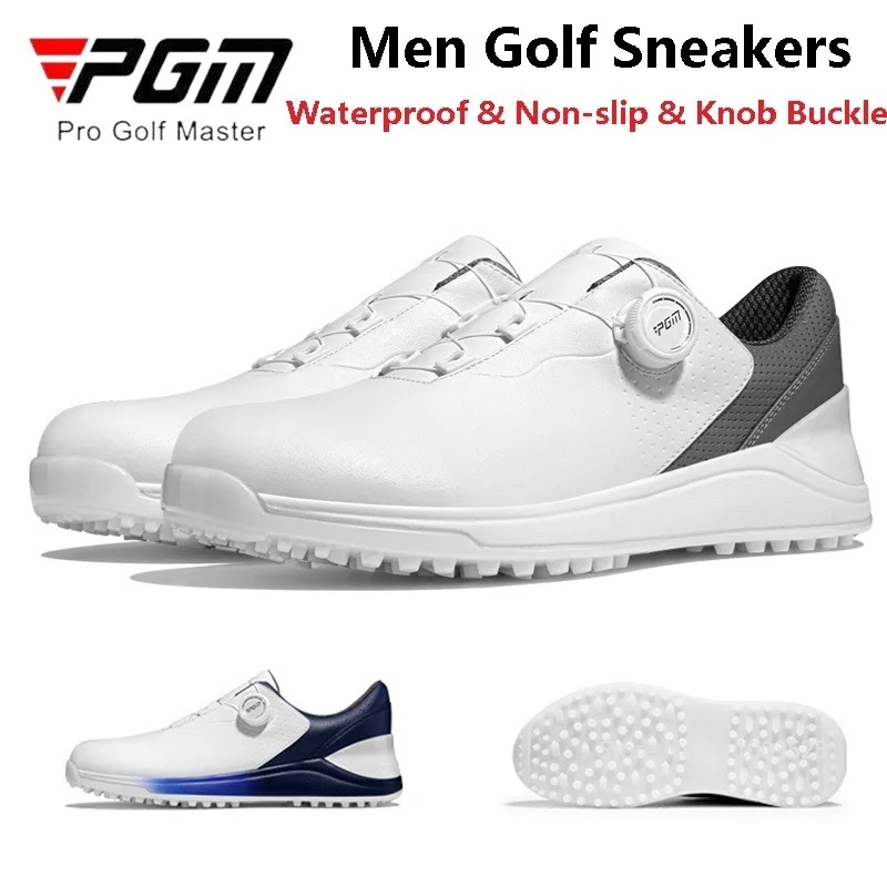 pgm-sapatos-de-golfe-antiderrapantes-impermeaveis-para-homens-tenis-atleticos-masculinos-cadarcos-rotadores-respiraveis-ultra-leves-39-45