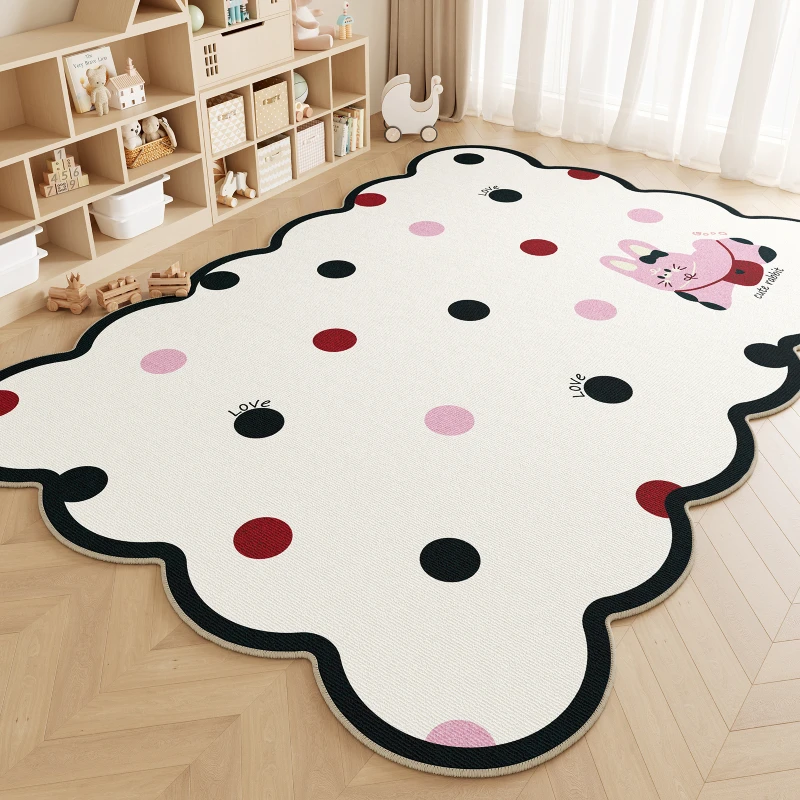 Irregular Shapes Rugs for Bedroom Large Area Living Room Decoration Plush Carpet Home Thick Anti-slip Mat Fluffy Soft Lounge Rug