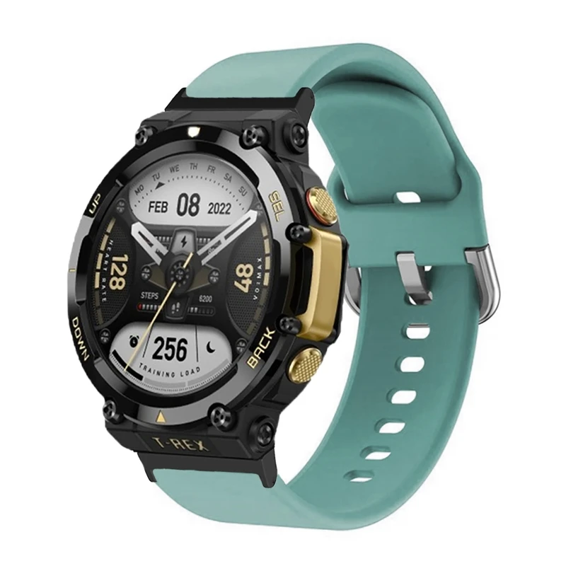 Dây Silicone Cho Huami Amazfit T-REX 2 Dây Đeo Đồng Hồ Thông Minh Smartwatch Phụ Kiện Đeo Tay Thay Thế Vòng Tay Correa TREX 2 Dây Đeo