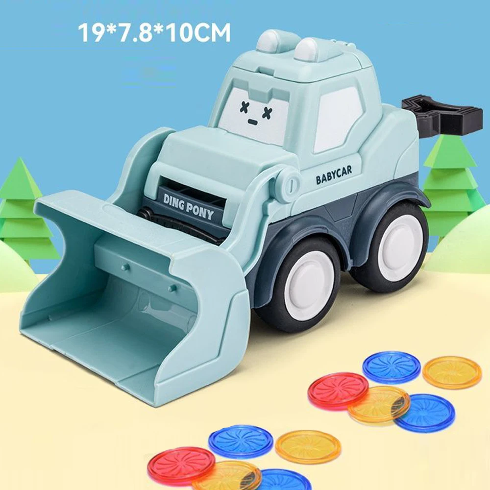 Jouet de tir camion grue camions à benne basculante pour garçons, jouets d'ingénierie pour enfants, lanceur de disque volant, jeu amusant en plein air, cadeau d'anniversaire pour enfants