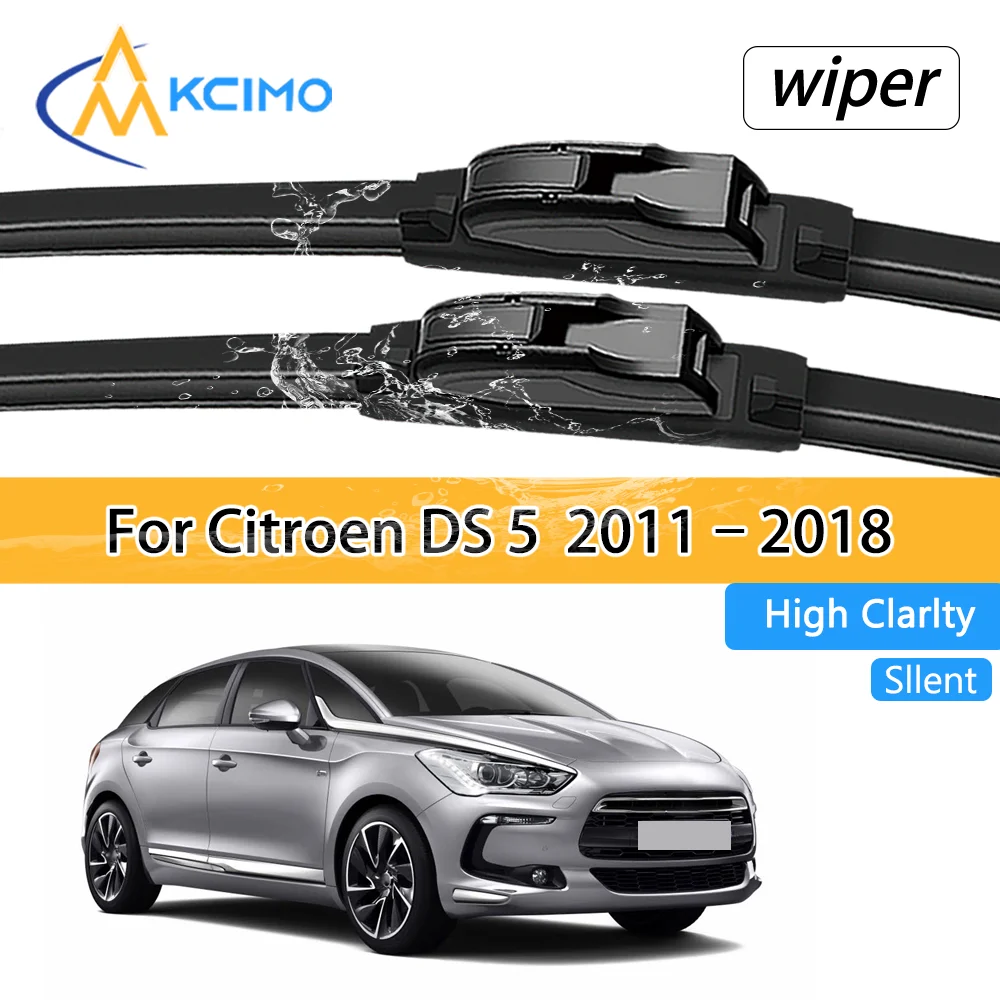 

For Citroen DS 5 2011–2018 Cars Premium Front Windscreen Wiper Blades Quiet Durable All-Weather Auto Window Accessories