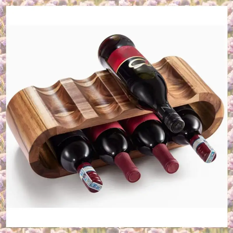 

-FTGT двухслойная винная стойка, витрина для бутылок вина, украшения, ресторан, бар, настольная стойка в европейском стиле, стойка для красного вина