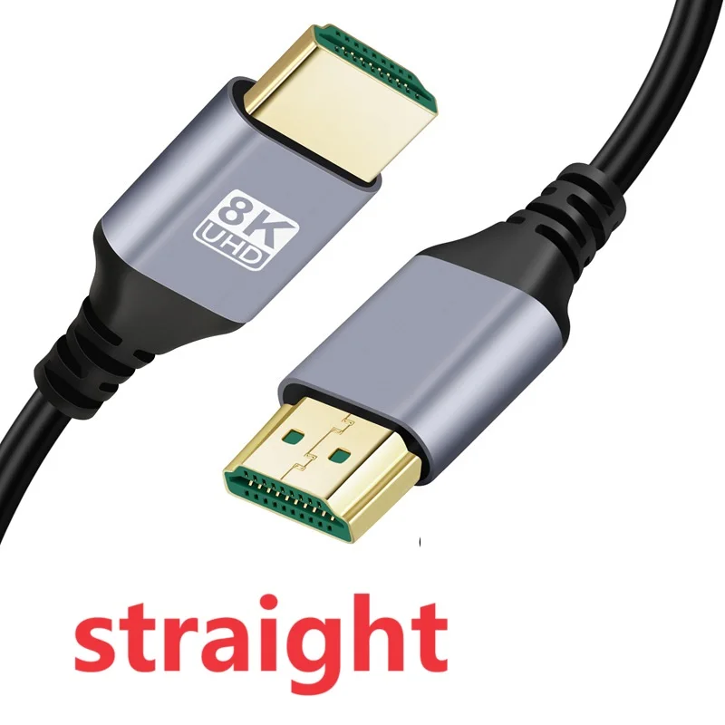 0.5 1M 90 Degree Left/Right/UP/Down Angle  8K HDMI-Compatible 2.1 Cable 8K@60Hz 4K@120Hz 48Gbps Extension Cable