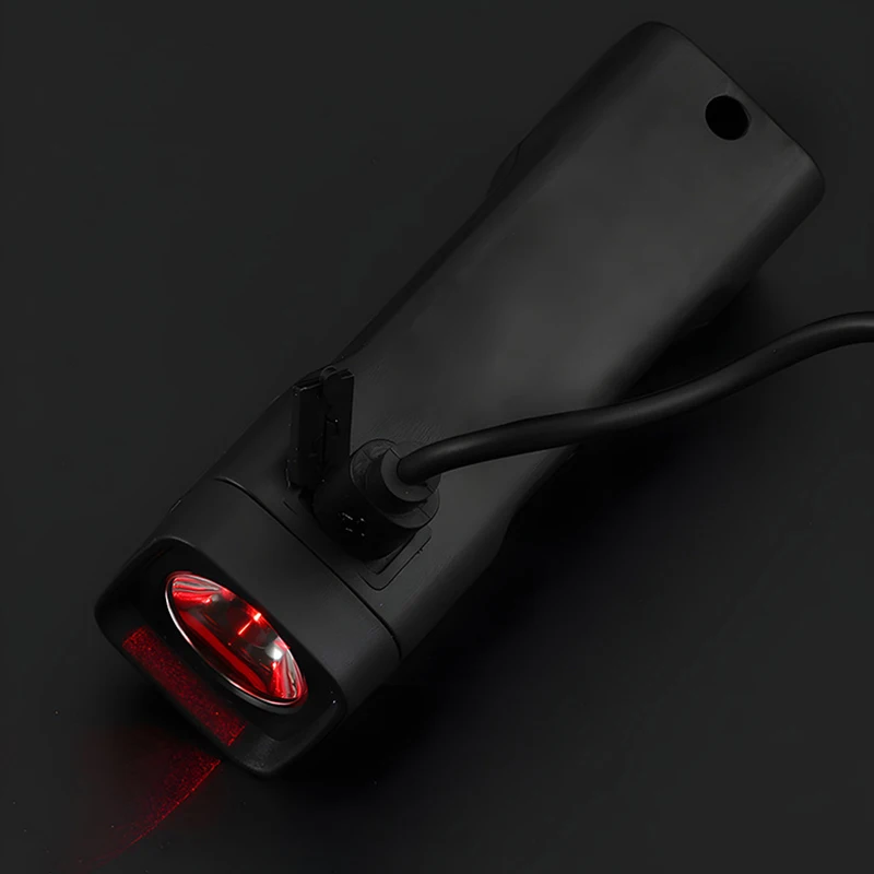Bike Headlight USB Rechargeable Cycling Flashlight Waterproof Hanging Light High Brightness 3 Gears For Mountain Bike