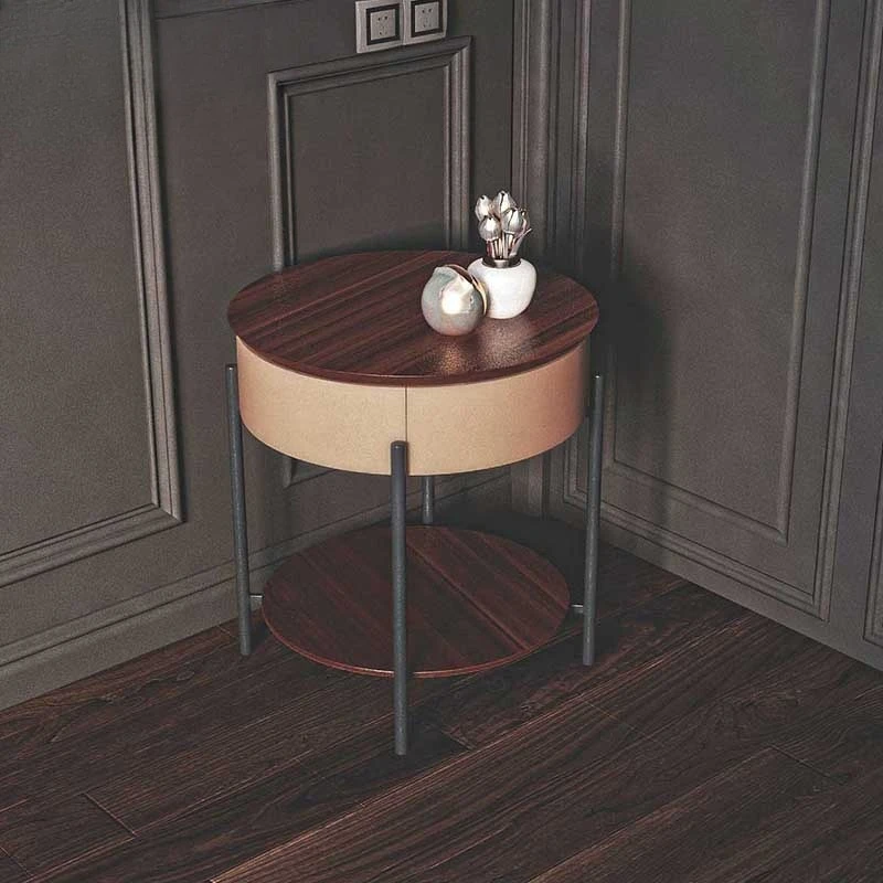 Solid wood elegant style bedroom furniture, bedside cabinets, hotel side cabinets