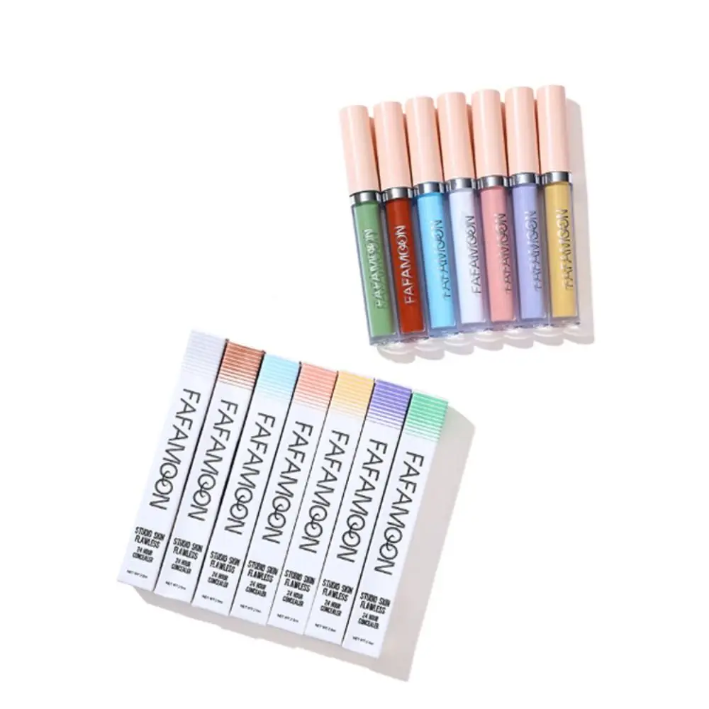 새로운 2.5ML 리퀴드 컨실러 풀 커버리지 커버 스팟 여드름 파운데이션 크림 고른 피부톤 페이스 메이크업 틴티드 쉐이드 컨실러