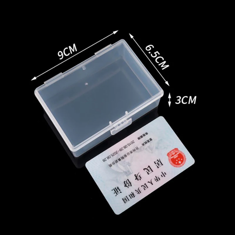 1piece Plastic Storage Box Makeup Organizer Clear Square Plastic Box Cosmetics Storage Box Desktop Organizer