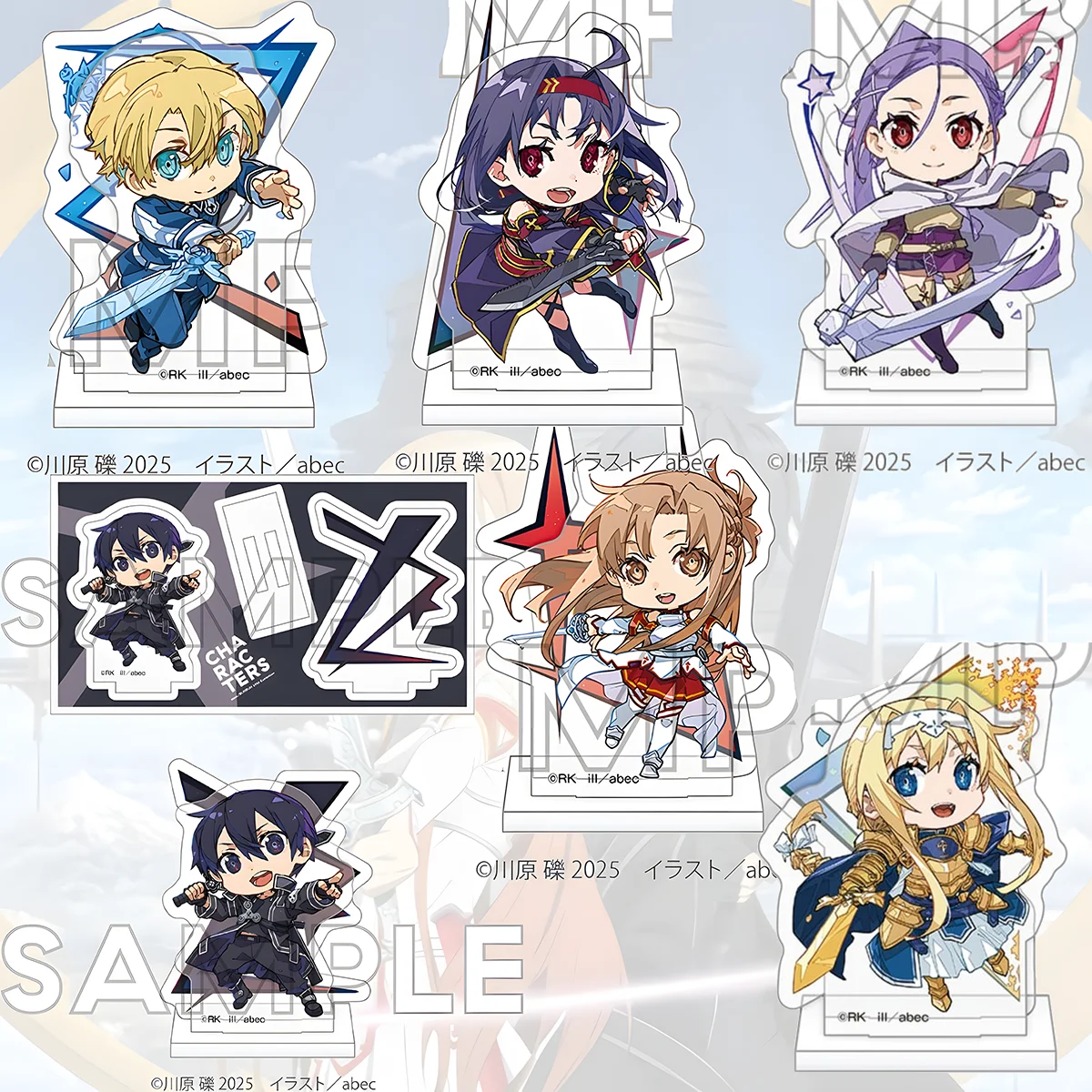 Anime Sword Art  20th Anniversary 10cm Acrylic Standee With Double Base, Sinon,for Study Room,keychain