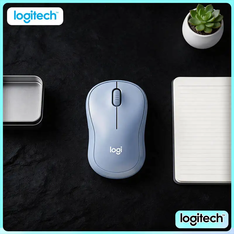 

Logitech M221 Ergonomic Wireless Mouse - Noise Reduction Function 18-Month Battery 10m Reach Compatible with PC Mac Accessories