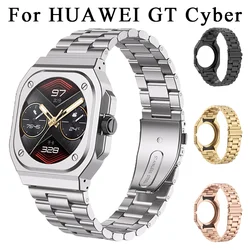 Modification Kit Stainless Steel Case Band For HUAWEI GT Cyber Watch Sport Replacement Strap For GT Cyber Metal Bracelet