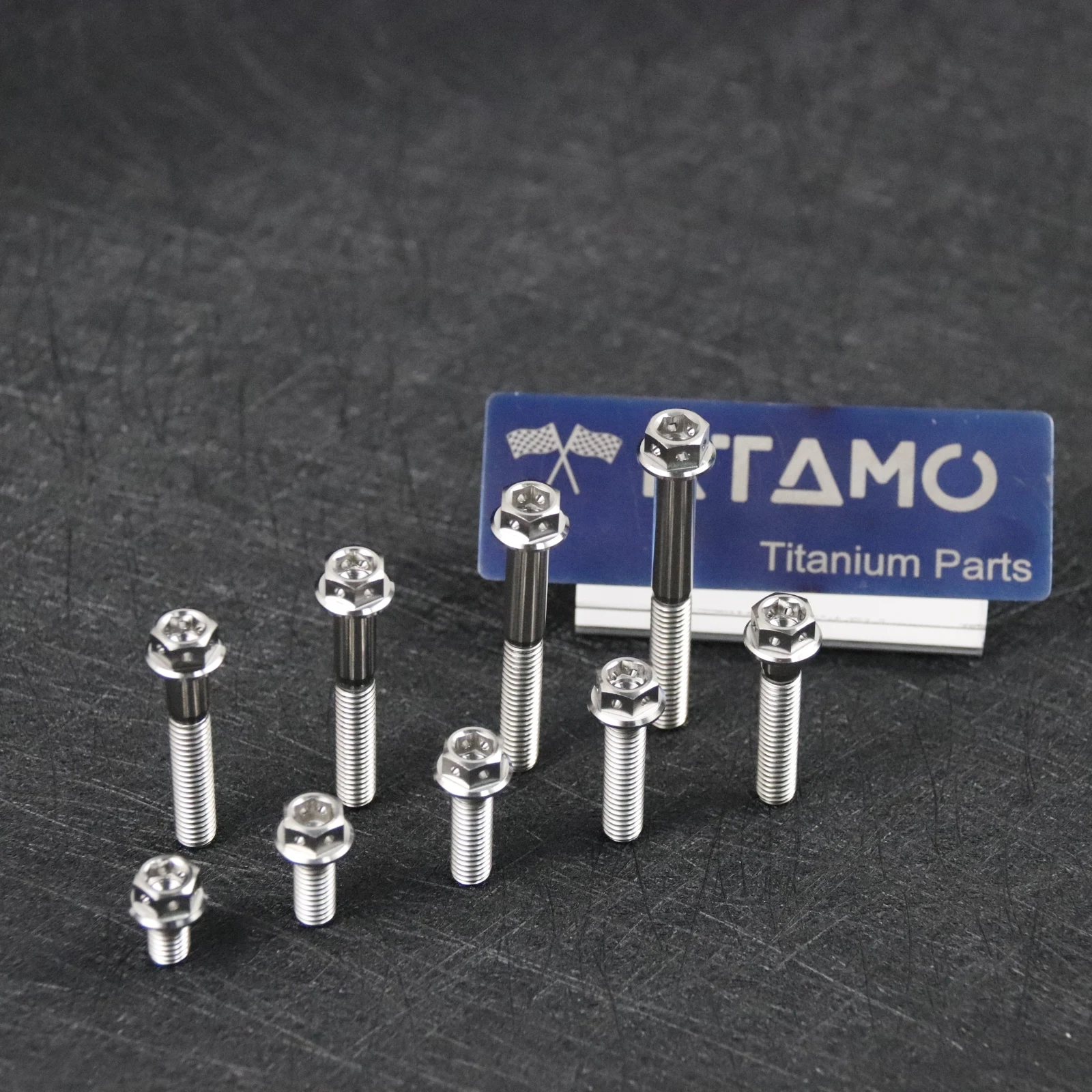 RTAMO M6*10-50 Titanium Bolt Flange Hole Hexagon for Bicycle and Motorcycle Modification (1pc)