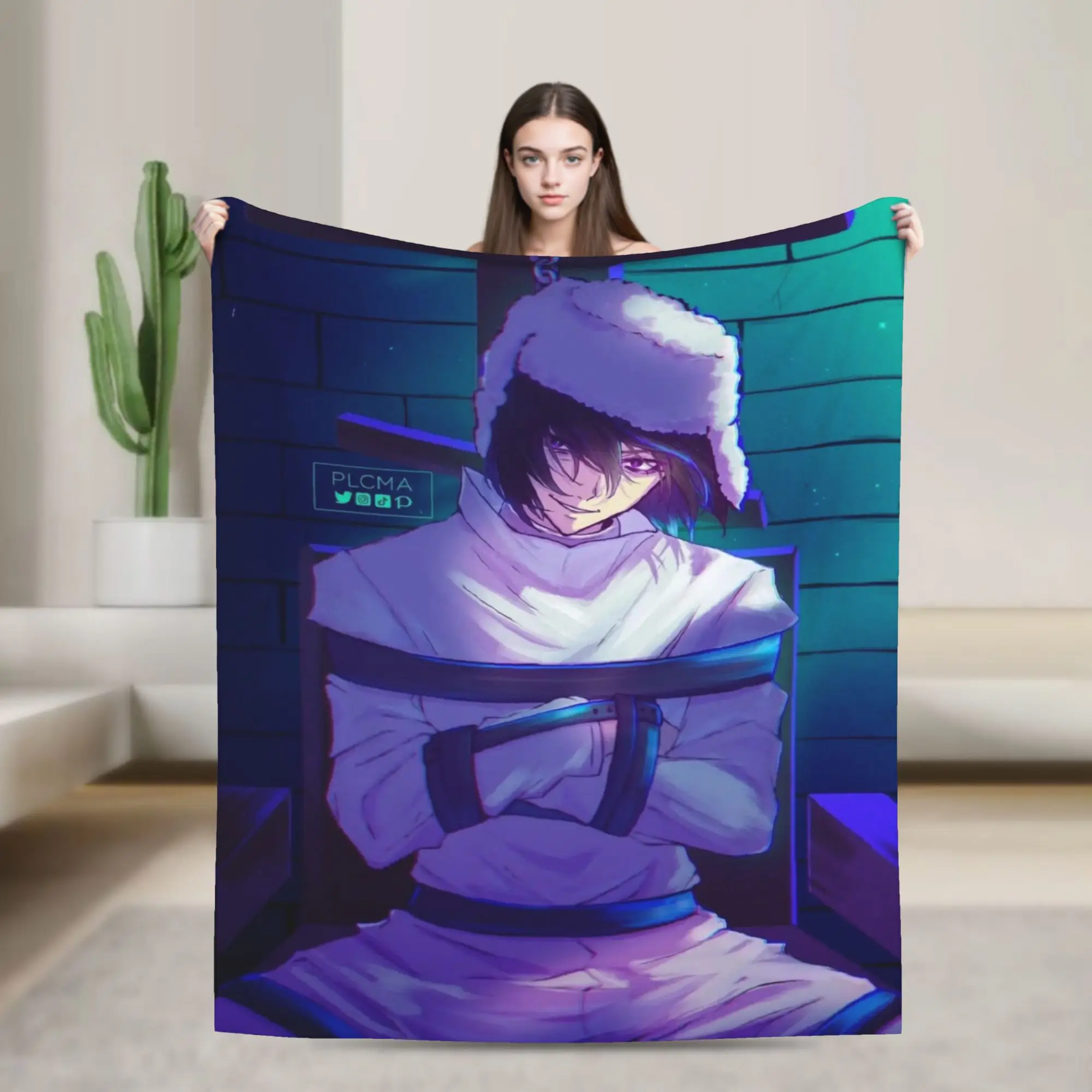 Fyodor D From B-Bungo Stray Dogs Super Soft Blanket  Travel Office Plush Throw Blanket Novelty Flannel Bedspread Sofa Bed Cover