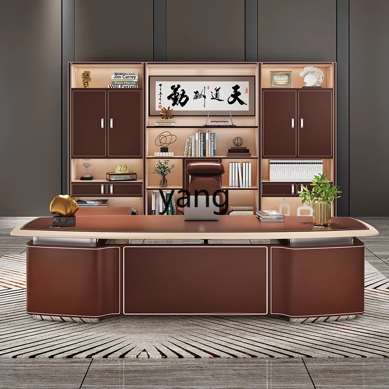 LTT simple modern fashion president desk office chair combination
