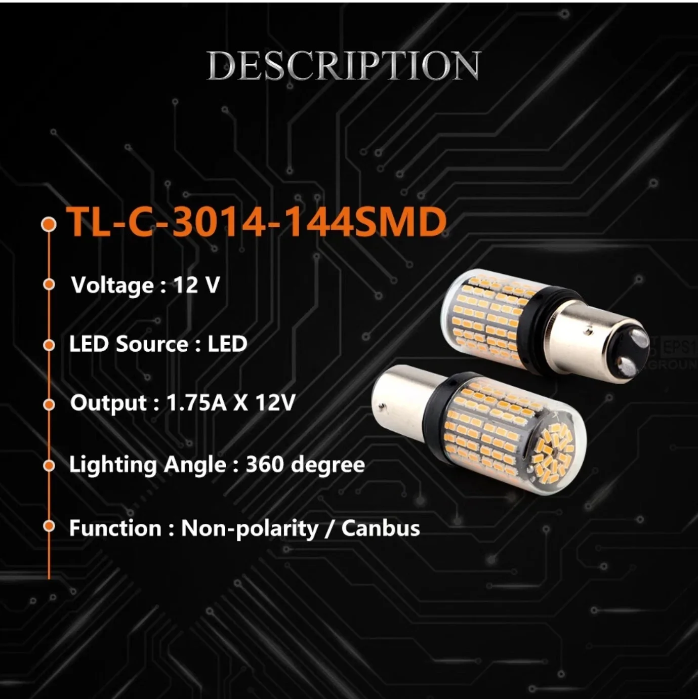 2025 update 144 LED 1157 P21/5W BAY15D CANBUS STOP TAIL LIGHT BRAKE LIGHT 380 RED BULBS