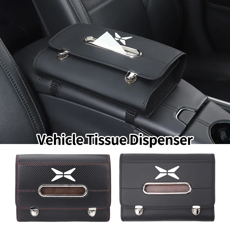 

Car Seatback Tissue Holder Box Paper Towel Pouch Napkin Bag For Xpeng P7 G3 G3i G9 P5 X2 N5 F30 H93 Beta 2019 2020 2021