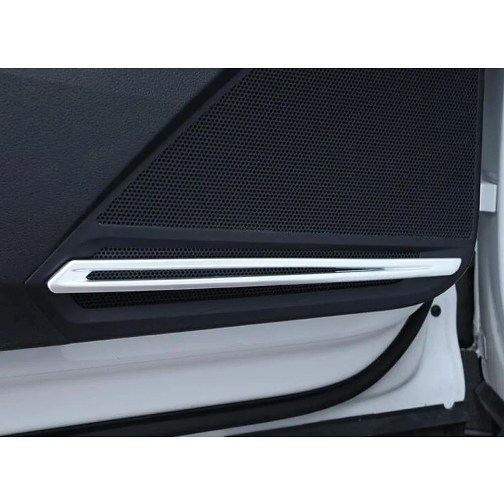 For Volkswagen VW Tiguan L MK2 2016 2017 2018 2019 2020 Car ABS Plastic Inside Door Audio Speak Sound Case Trim Hood Frame 