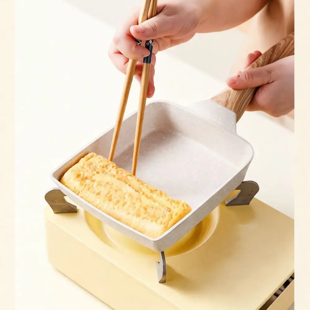 Square Mini Frying Pot Non Stick Tamagoyaki Maker Maifan Stone Kitchen Cookware For Healthy Egg Breakfast Cooking