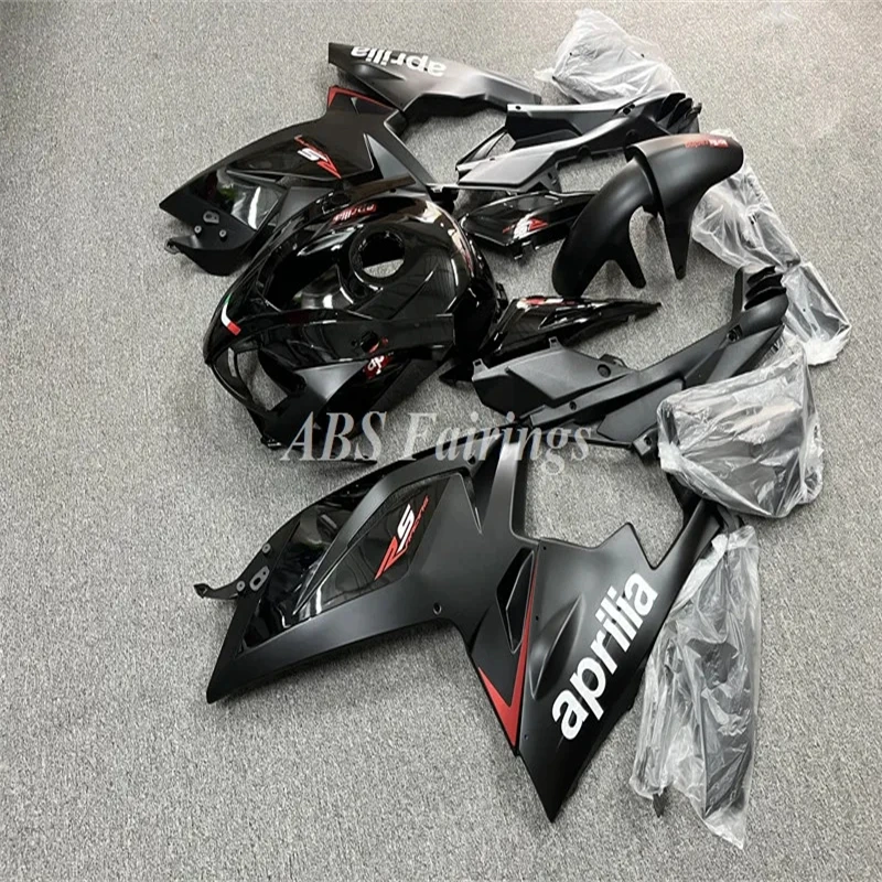 4Gifts New ABS Fairings Kit Fit for Aprilia RS125 125 2006 2007 2008 2009 2010 2011 06 07 08 09 10 11 Bodywork Set Black Cool