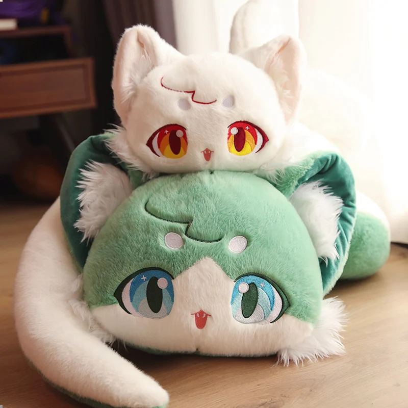 

Stuffed Snake Cartoon Cat Snake Plush Toy Giant Simulation Long Snake Plush Doll Creative Decor Birthday Gifts Decor