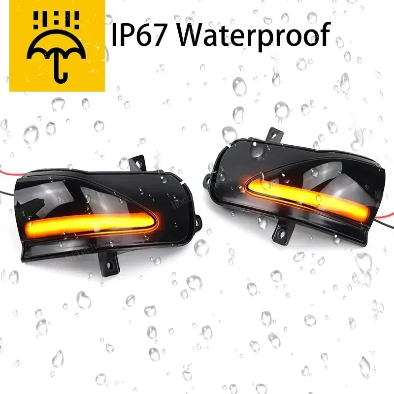 2x Dynamic Side Mirror Blinker Light LED Turn Signal Lamps For Honda Fit Jazz GE6 GE8 Insight ZE2 Facelift