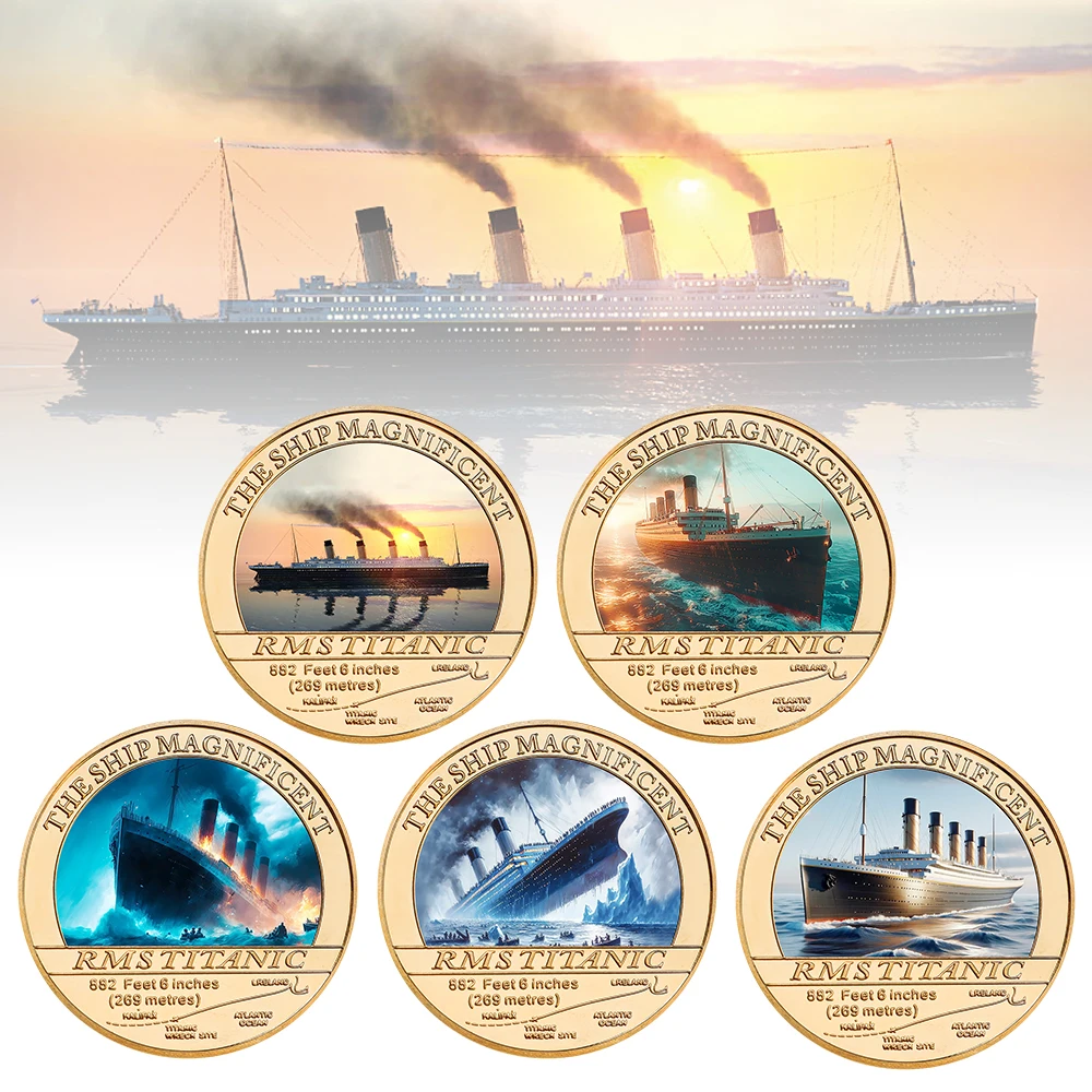 conjunto-de-5-moedas-comemorativas-do-titanic-o-navio-magnifico-moedas-colecionaveis-banhadas-a-ouro