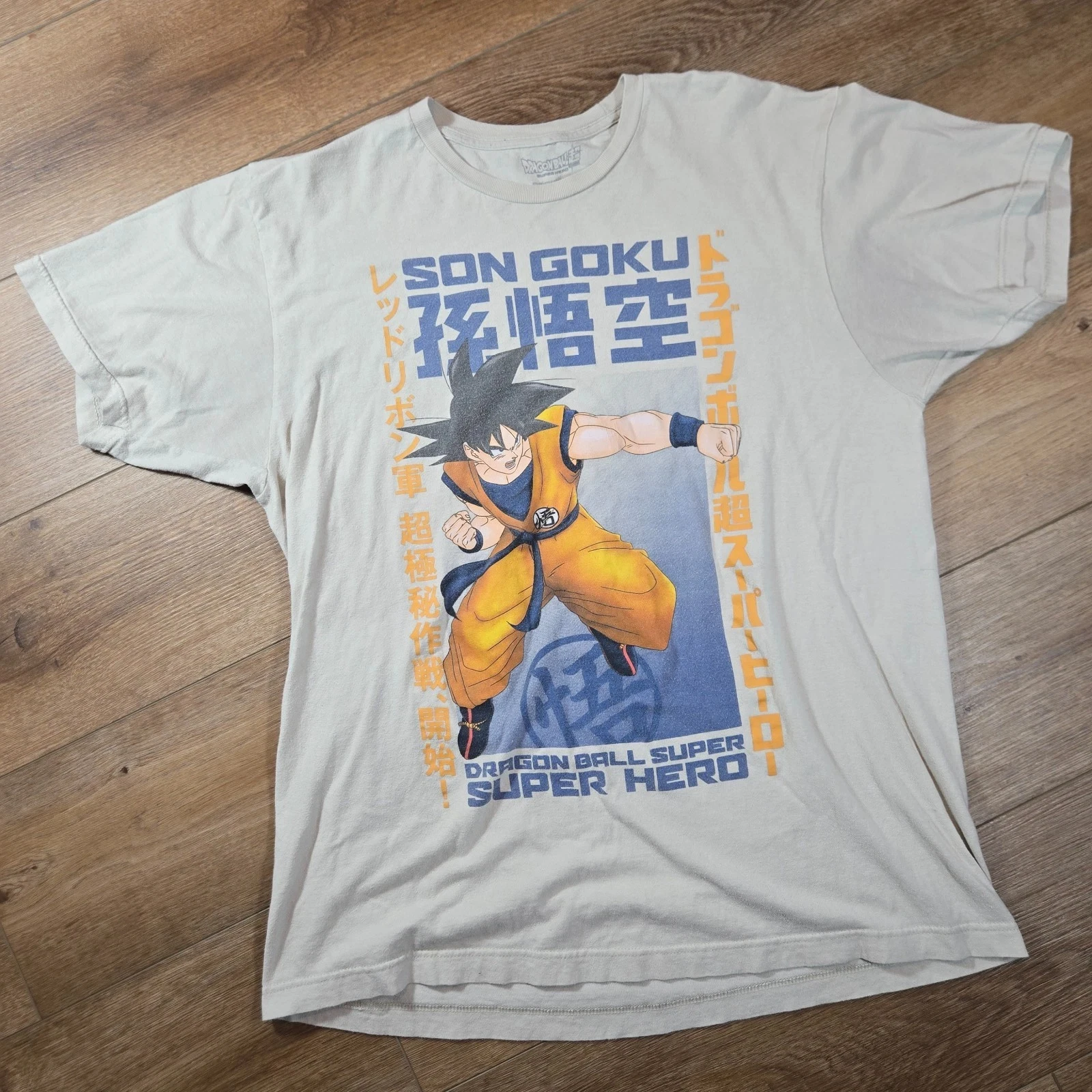 

2026 Summer Dragon Ball Super Goku Print T-shirt, Retro Oversized 100% Cotton Tee, Breathable Soft Casual Unisex Anime Top