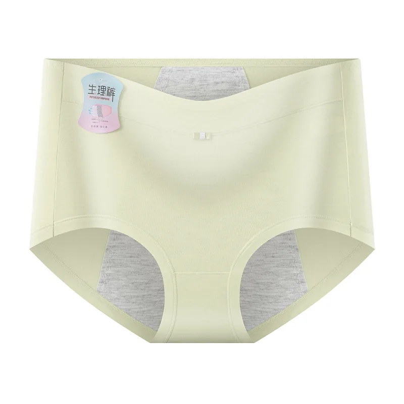 【1 pz】 Mutandine alte da donna per ragazze pantaloncini mestruali di fascia alta mutandine donna mestruale biancheria intima a vita alta