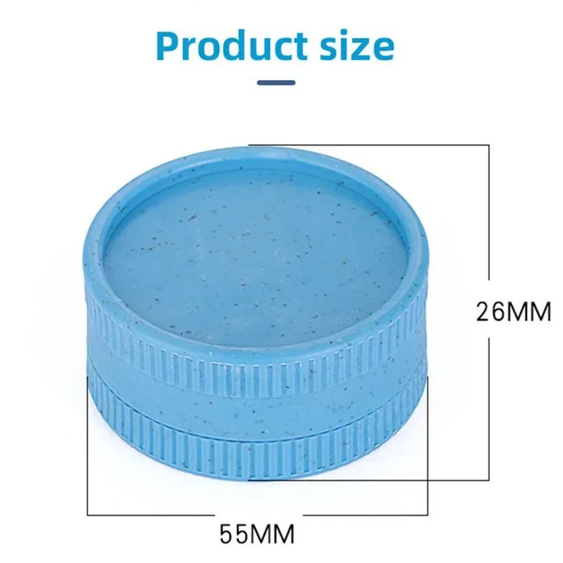 MERCURY Degradable Plastic 2-Layers Tobacco Grinder 55MM Manual Herbal Spice Crusher Dry Herb Grinding Smoking Accessory Gadget