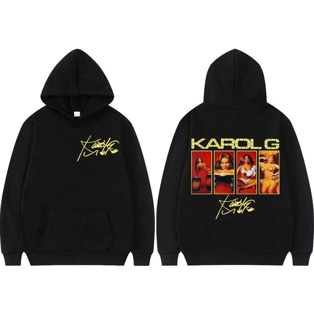 

Singer Karol G Graphic Hoodie Tropicoqueta 2025 New Album Merch Sweatshirts Men Women Y2k Clothing Fashion Aesthetic Pullovers