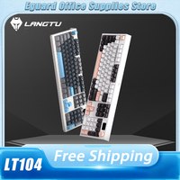 langtu LT104 Mechanical Keyboard Tri Mode Smart Screen RGB Hotswap With Knob Wireless Gaming Keyboard Pc Gamer Office Customized