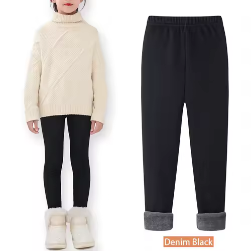 SheeCute Girls Winter Warm Pants Kids Fleece Lined Leggings for 3-11 Years SCW7101 - Image 16