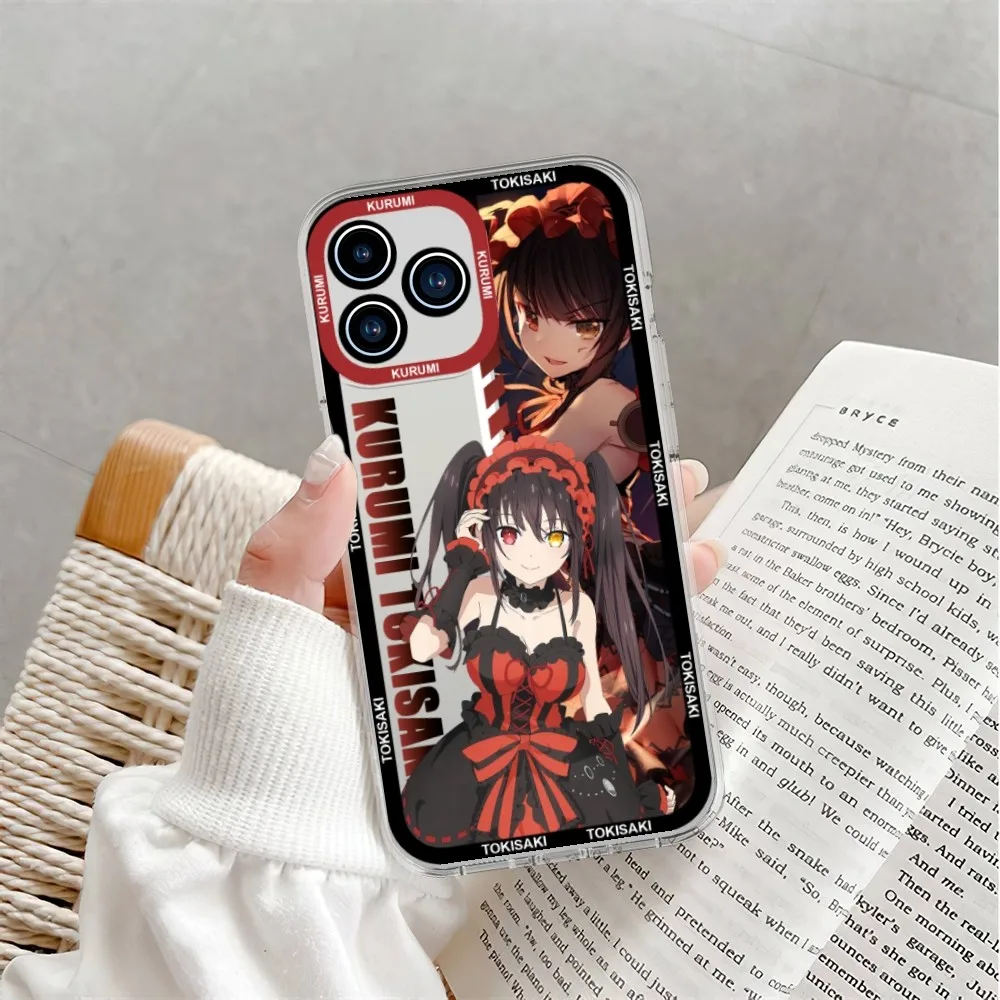 Date A Live Tokisaki Kurumi Phone Case For Samsung Galaxy S23 S22 S21 S20 Plus lite Ultra Transparent Shell