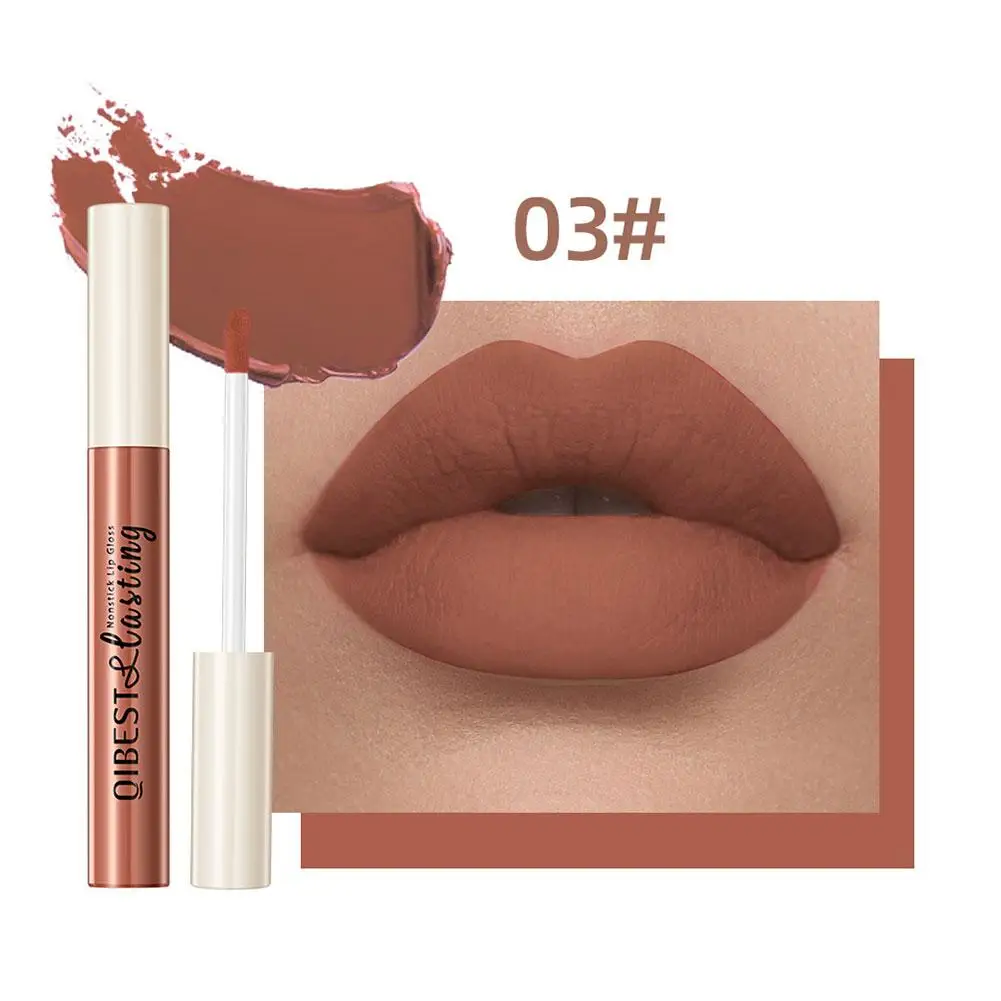 Liquid Lipstick Sexy Long Lasting Lipgloss Moisturizing Lip Non-marking Natural Makeup Matte Glaze Velvet Tint Waterproof L M0T6