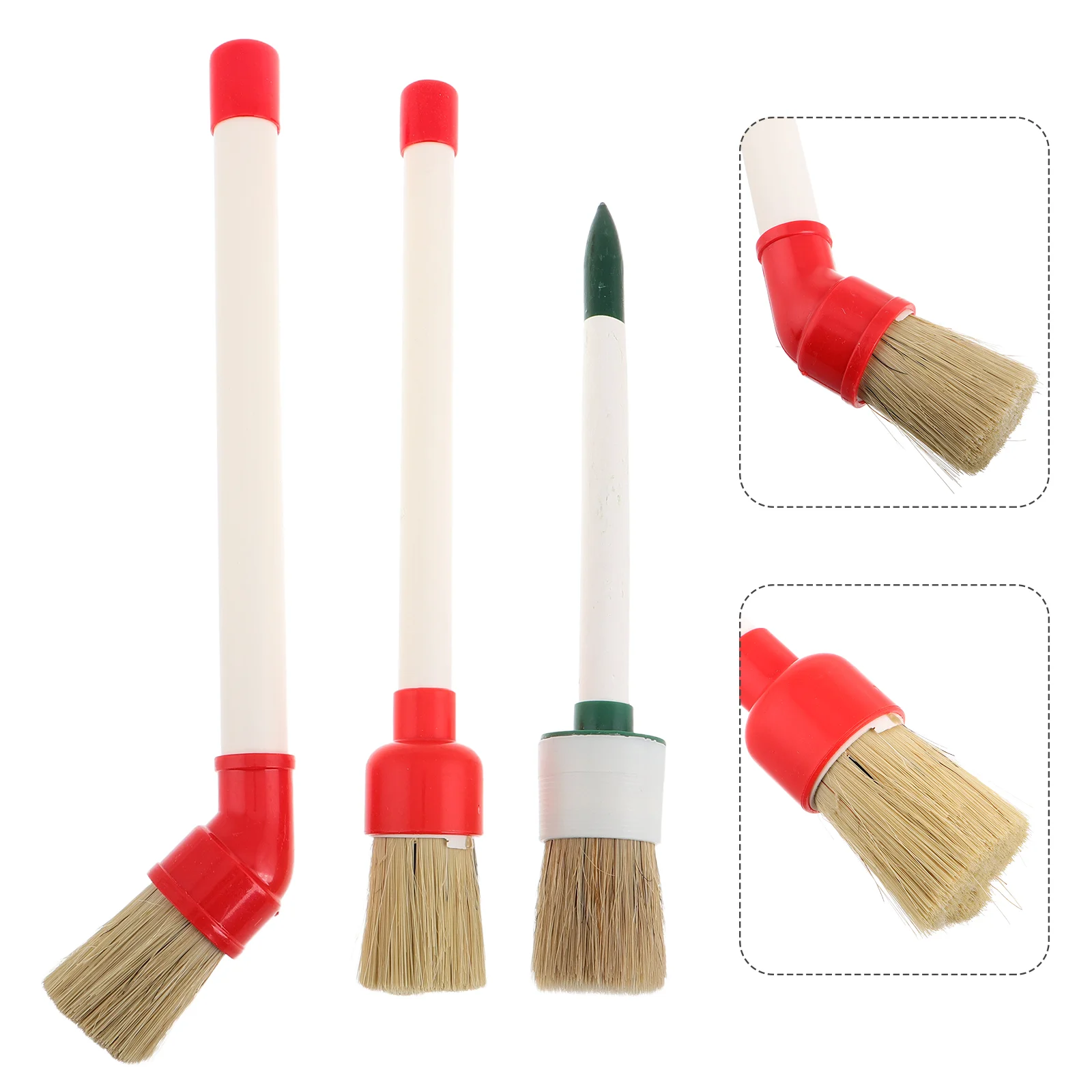 3 Pcs Large Size Tire Lubricant Brush Tires Plastic Rim Brushes for Cleaning Wheels