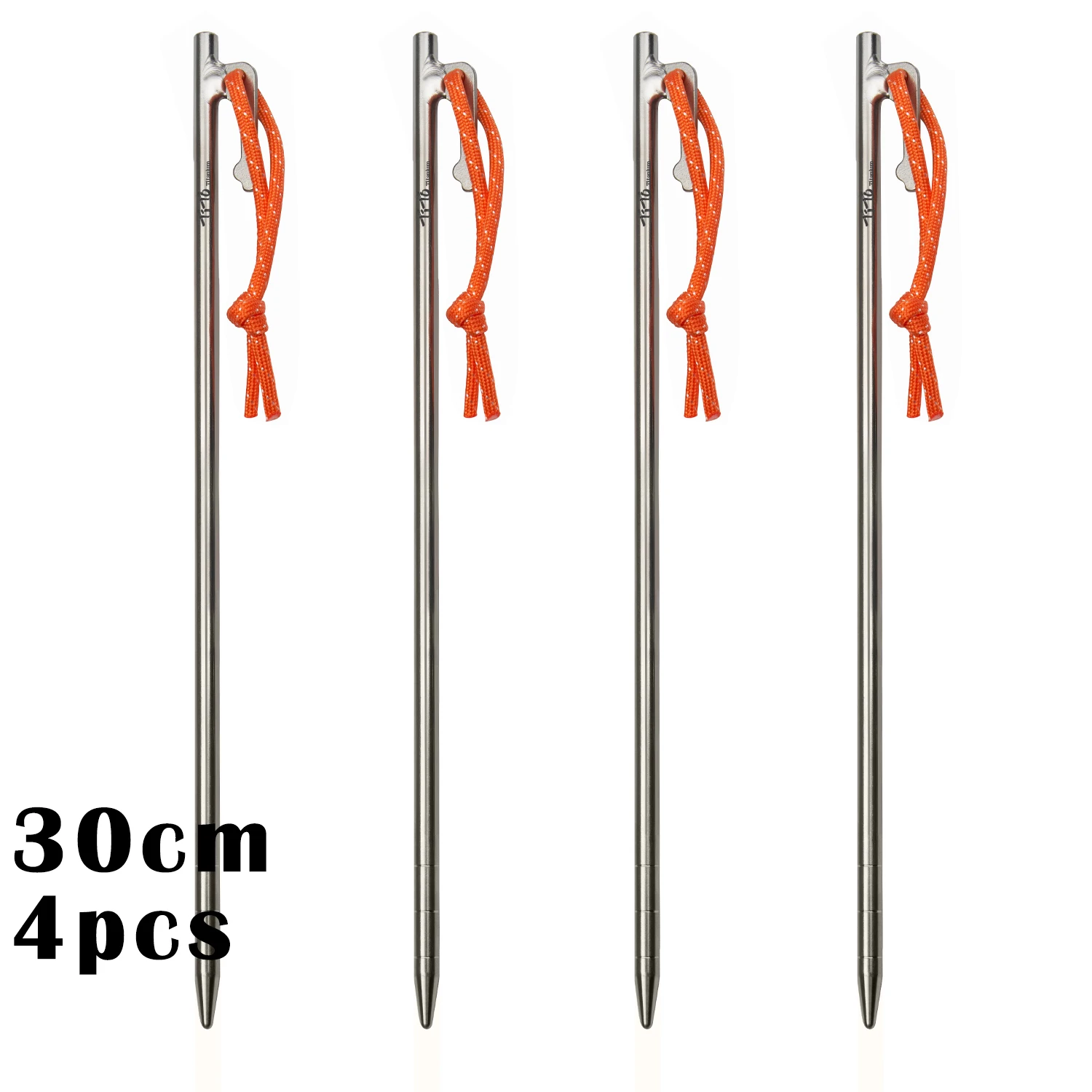 Tito Titanium Legering Tent Haringen Outdoor Camping Tent Nagel Anti-Buiging Zware Luifel Titanium Tent Staak 20/24/30/35/40Cm