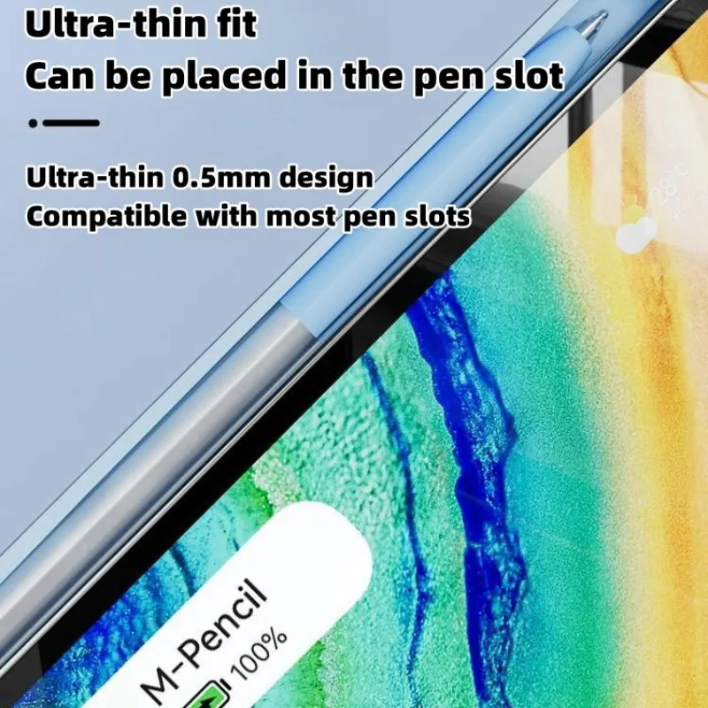 Piórnik do tabletu Huawei M-Pencil 1/2/3 generacji Pokrowiec ochronny na rysik Miękki silikonowy, odporny na wstrząsy, przezroczysty, antypoślizgowy — zdjęcie produktu 4